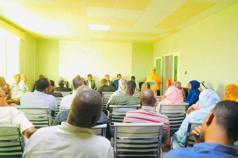 المديرالعام المساعدة يترأس اجتماع عمال الوكالة الشهري (ANESP)