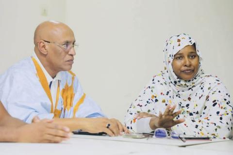 المديرة العامة / ANESP تعاين تقدم الأشغال بمشفى ألاك وتعقد اجتماعا مع المقاول